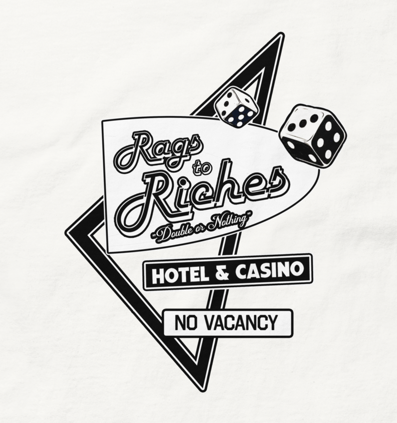 RAGS TO RICHES TEE WHITE