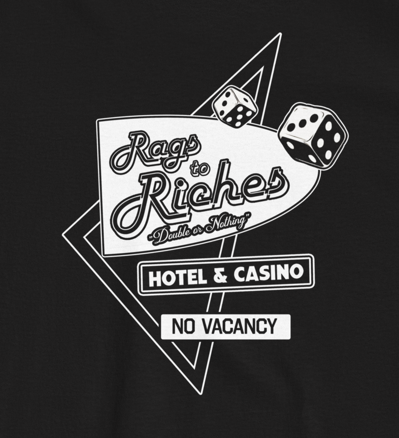 RAGS TO RICHES TEE BLACK
