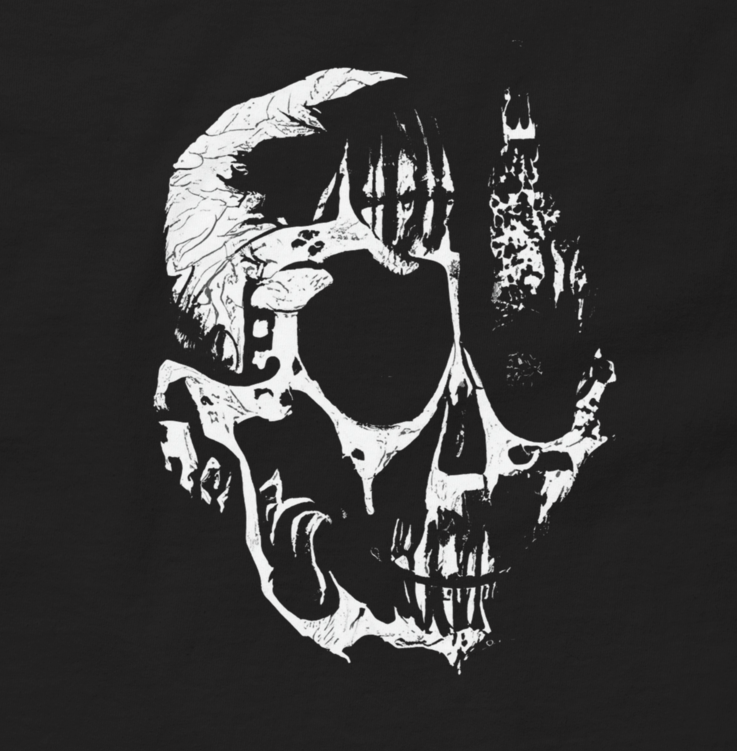 SKULL TEE BLACK